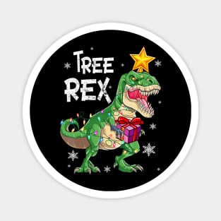 Christmas Dinosaur Tree Rex Pajamas Men Boys Kids Xmas Magnet